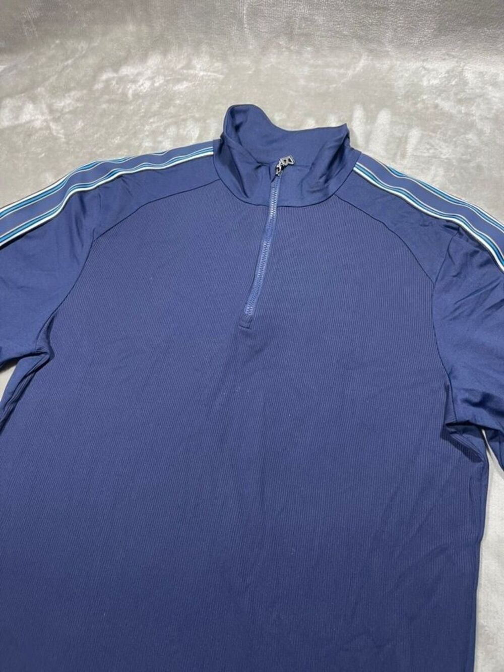 Bogner Energear Quarter Zip 1/4 Pullover Men Medium Navy Blue Gym Running Jacket
